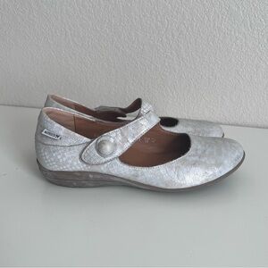 Mephisto Odalys Air Jet Gray Mary Jane Shoes